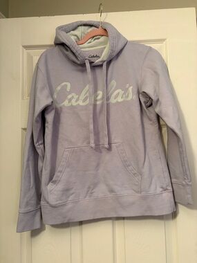 Cabela's Lavender Pullover Hoodie with White Logo